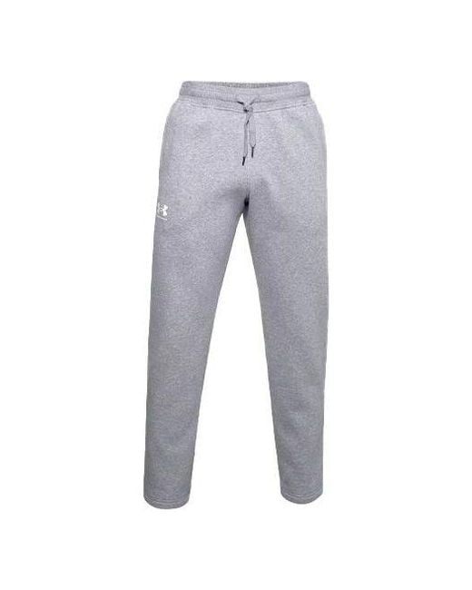Under Armour Gray Rival Fleece Sweatpants 'Light' for men