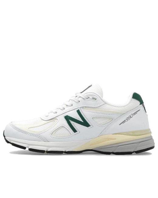 New Balance White 990V4 Made for men