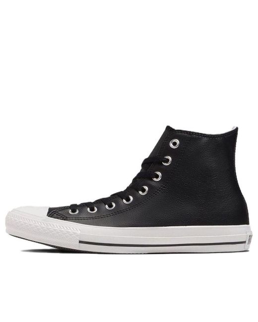 Converse Black All Star Sl High Top Leather Ox for men