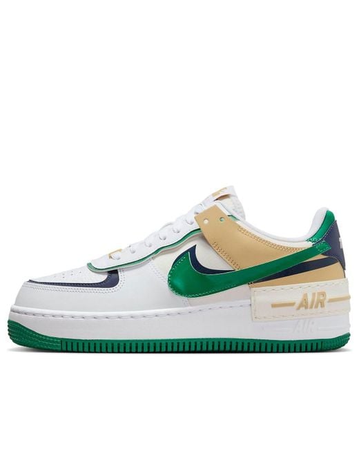 Nike Blue (Wmns) Air Force 1 Shadow Malachite Sesame'
