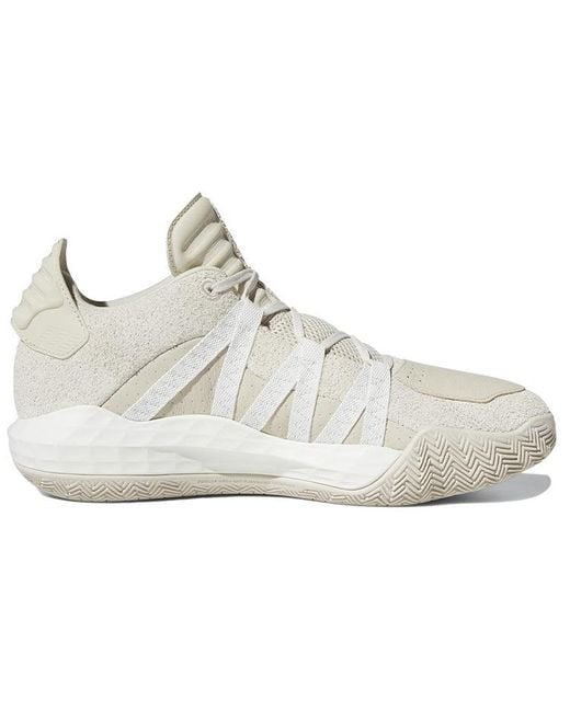 Adidas White Dame 6 Gca Leather for men