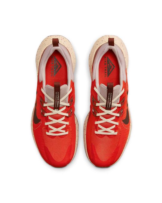 Nike Red Juniper Trail 2 Trail-Running Shoes 'Picante' for men