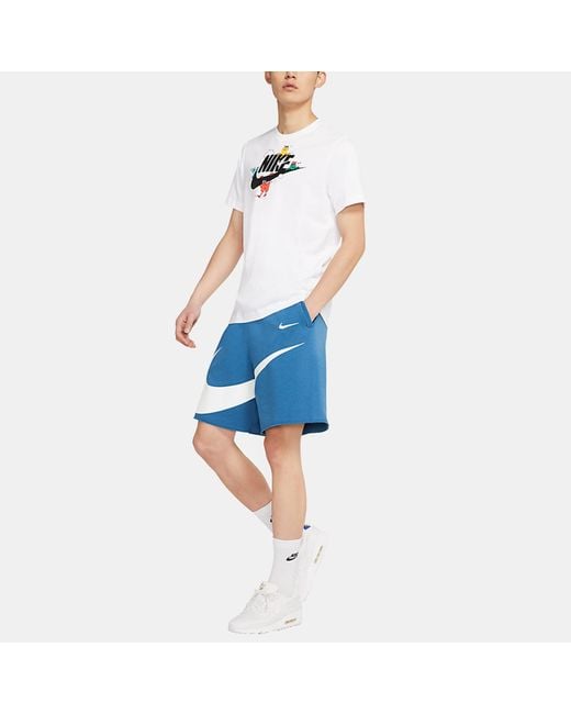 Nike Blue As Sportswear Swsh Knit Short Industrial for men