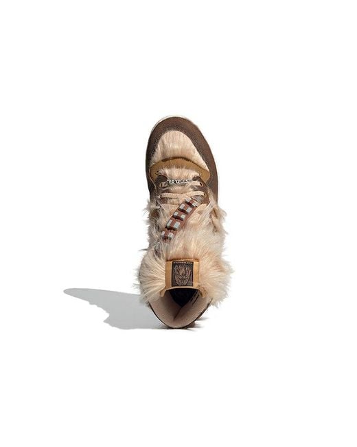 Adidas Brown X Star Wars Rivalry Hi 'Chewbacca' for men