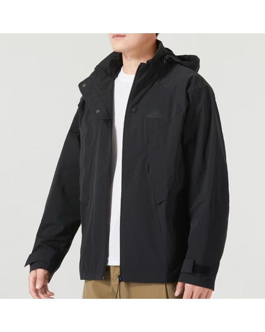 Adidas Blue Tech Top Woven Jackets for men