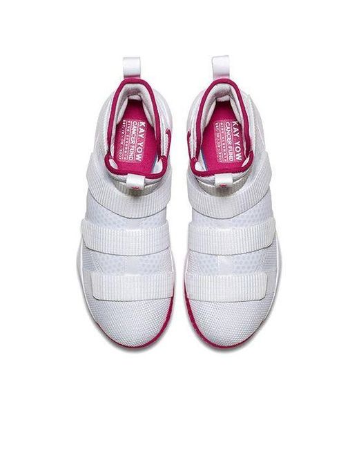 Nike White Lebron Soldier Xi Ep Vivid' for men