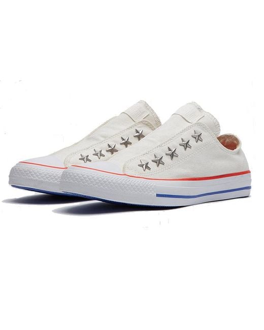 Converse White (Wmns) Chuck Taylor All Star Teen Slip 'Stars Studded'