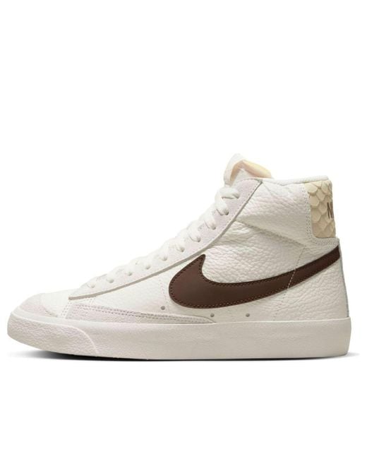 Nike White Blazer Mid 'Python Heel' for men