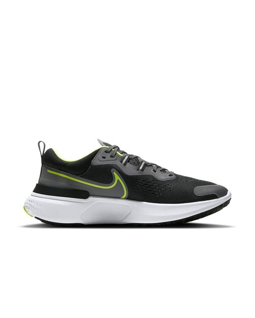 Nike Black React Miler 2 Running Shoes for men