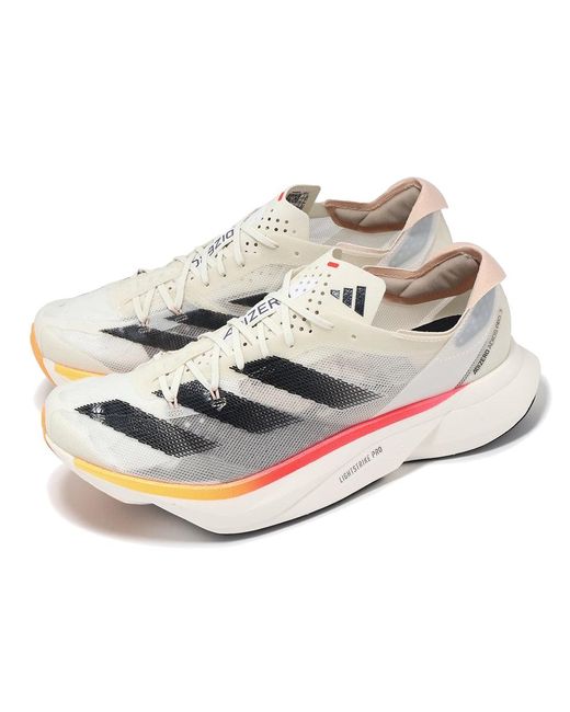 Adidas White Adizero Adios Pro 3 'Ivory Pack' for men