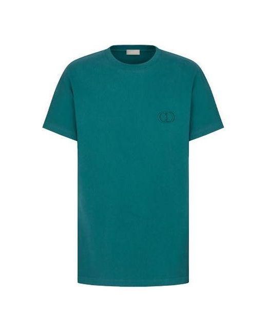 Dior Green Ss21 Cotton Knit Short Sleeve for men