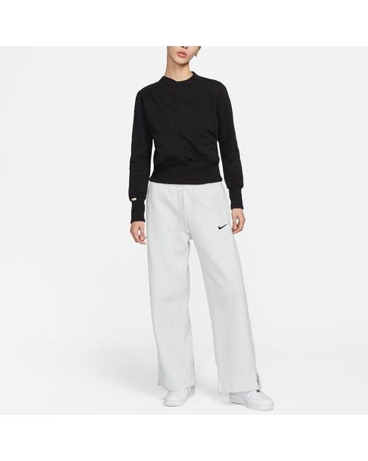 Nike Black (Wmns) Round Neck Casual Sports Sweatshirt