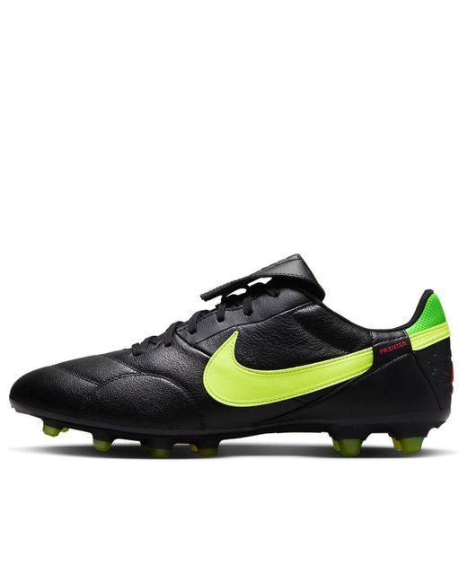Nike Black Premier 3 Firm-Ground Low-Top Soccer Cleats for men