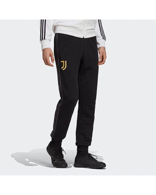 Adidas Black Juve 3S Swt Pnt Juventus Soccer/Football Sports Long Pants for men