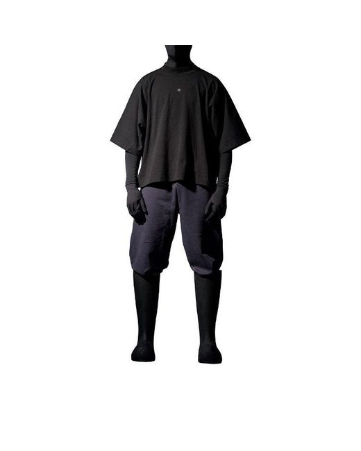 Yeezy Gap Gray Logo No Seam T-Shirt 'Dark' for men