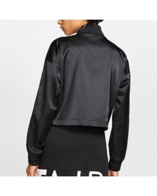 Nike Black (Wmns) Air Trk Jkt Jacket Satin Jacket