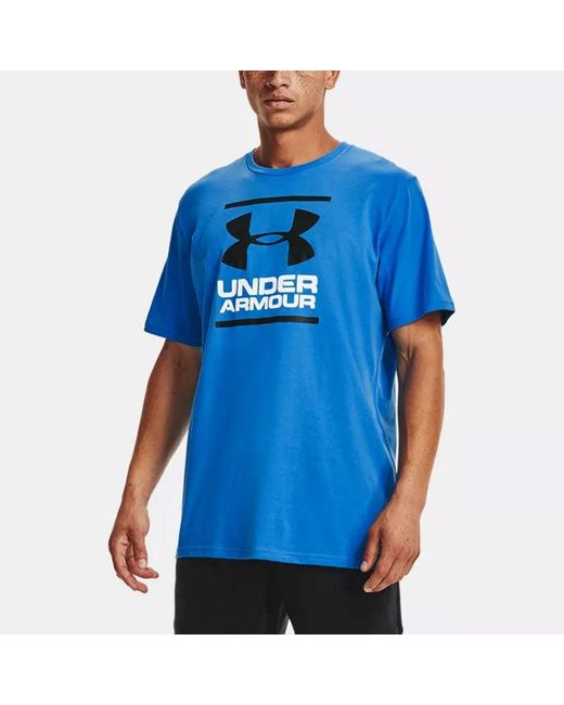 Under Armour Blue Gl Foundation Casual Round Neck Sports Breathable Short Sleeve for men