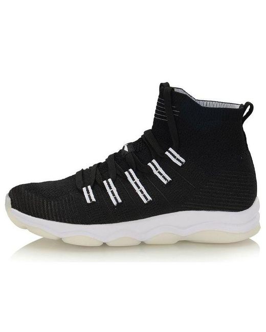 Li-ning Black (Wmns) High-Top Running Shoes