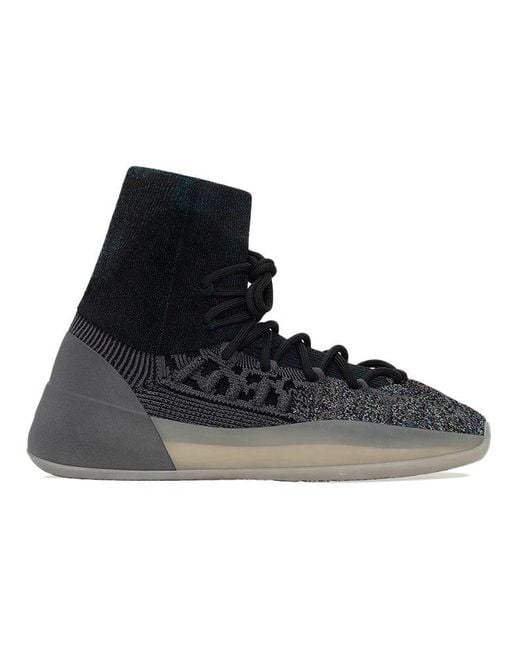 Adidas Black Yeezy Basketball Knit 'Slate' for men