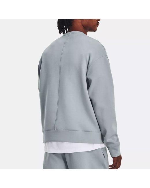 Under Armour Gray Summit Fleece Knit Crew for men