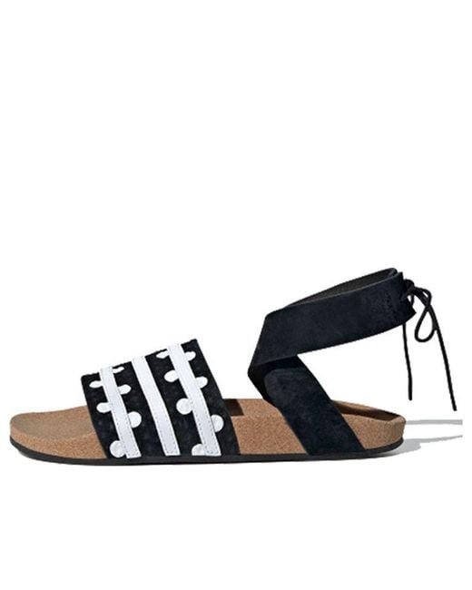 Adidas Blue (Wmns) Originals Adilette Ankle Wrap