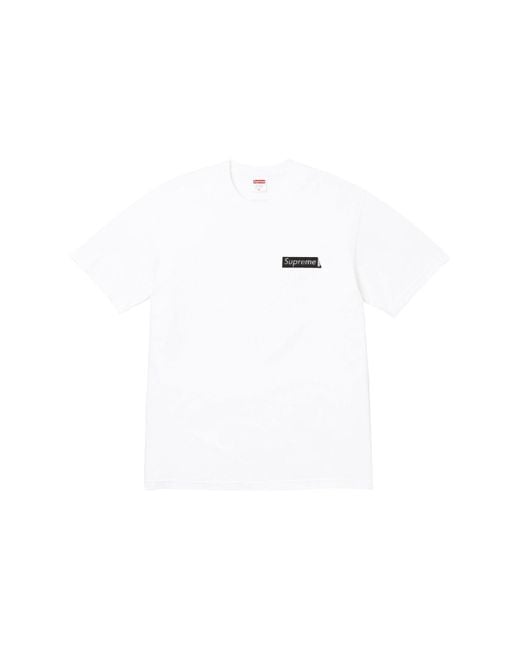 Supreme White Fw23 Week7 Static T-Shirt for men