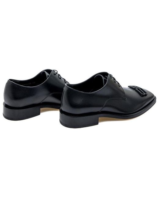 Balenciaga Black Bb Icon Derby Shoes for men