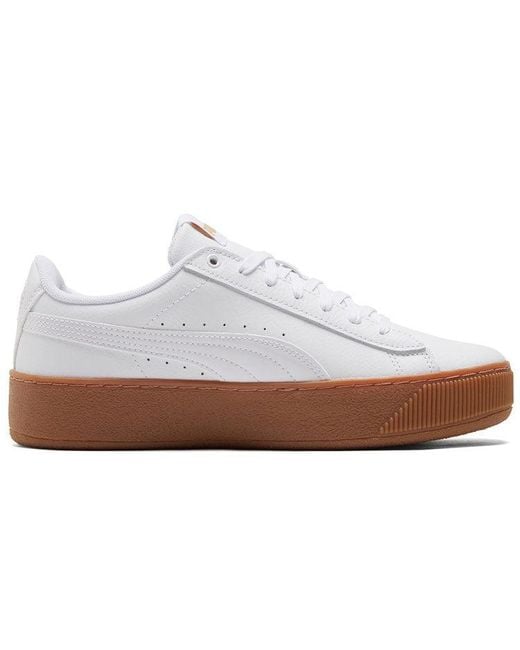 PUMA White (Wmns) Vikky Platform Gs