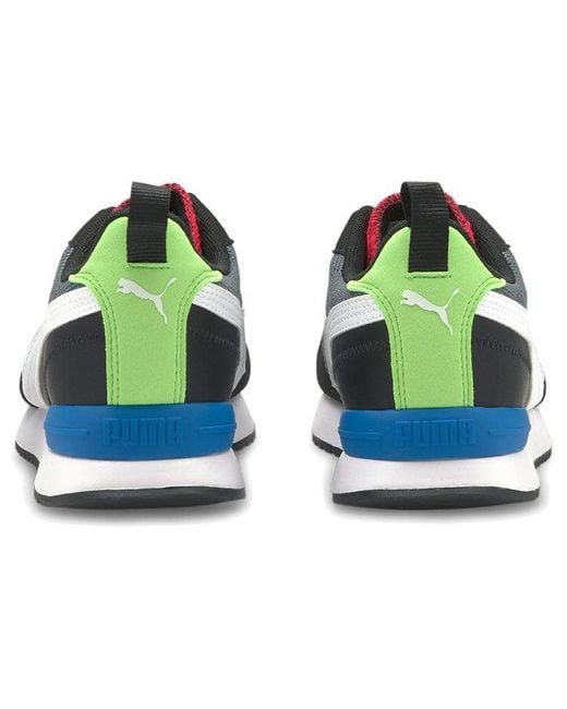PUMA Blue R78 Running Shoes Black/green/red for men