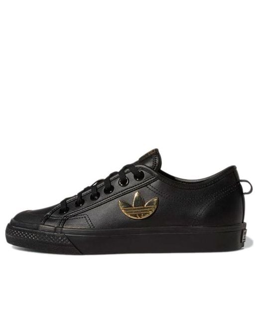 Adidas Black (Wmns) Originals Nizza Trefoil 'Carbon'
