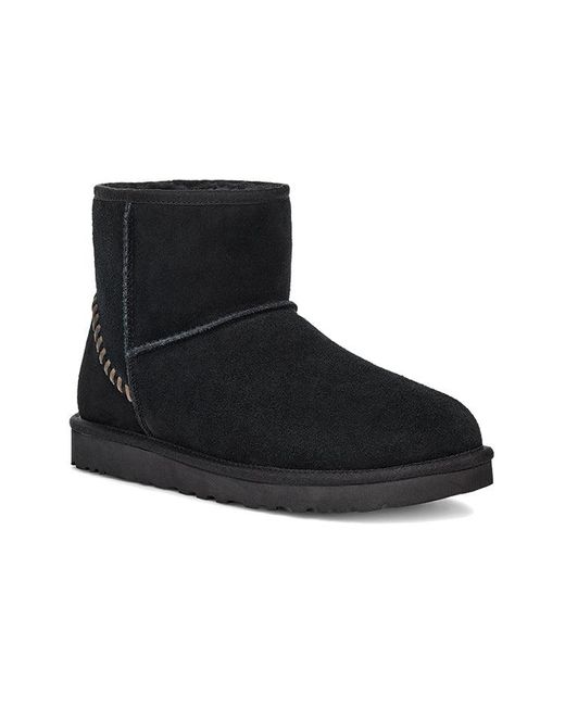Ugg Black Classic Mini Deco Suede Boot for men
