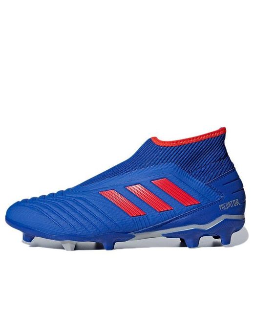 adidas Predator 19.3 Laceless Firm Ground Boots Blue for Men | Lyst