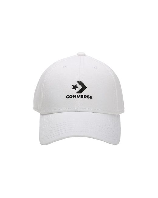 Converse White Lockup Baseball Cap