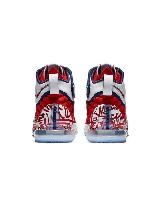 Nike Red Lebron 17 'Lebron 4 Graffiti' for men
