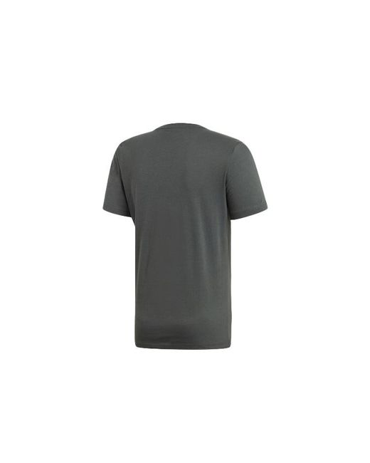 Adidas Gray The Pack Q2 Gfx Logo Printing Sports Short Sleeve for men
