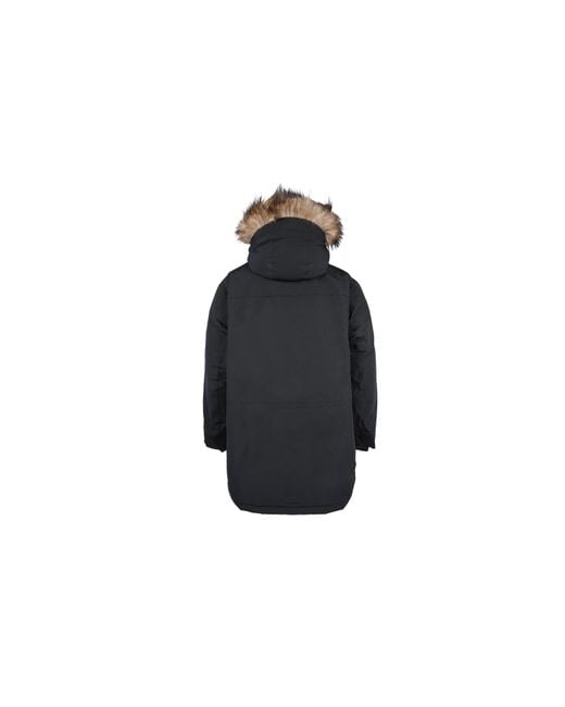 New Balance Black Warm Long Down Parka for men