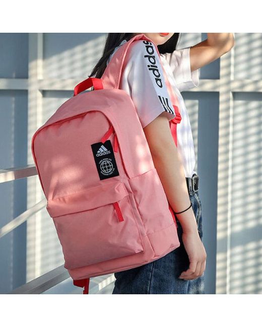 Adidas Pink Classic Pocket Backpack 'Glow'