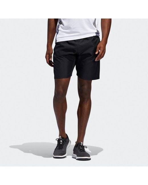 Adidas Black 3S Perf Wv Sho Training Shorts for men