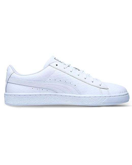 PUMA Basket Classic Low Topboard Shoes in White for Men Lyst UK