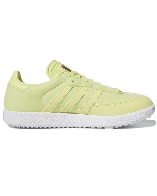 Adidas Yellow Samba Spikeless Golf Se 'Pulse' for men