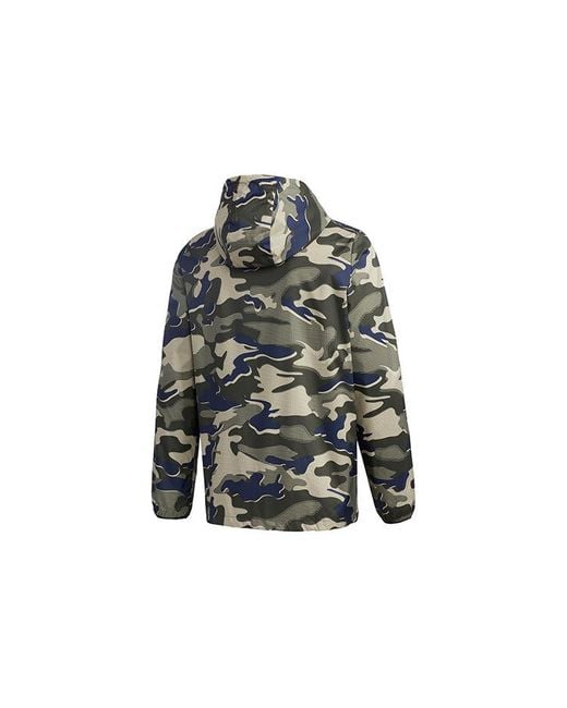 Adidas Gray Mh Wb Camo Sports Hooded Jacket Asia Edition for men