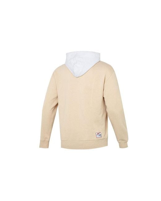 PUMA White Team Badge Hoodie for men