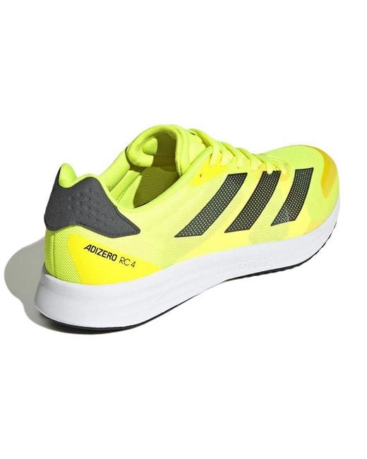 Adidas Yellow Adizero Rc 4 'Solar Night Metallic Beam' for men