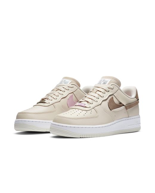 Nike White (Wmns) Air Force 1 Low Vandalized 'Light Orewood'