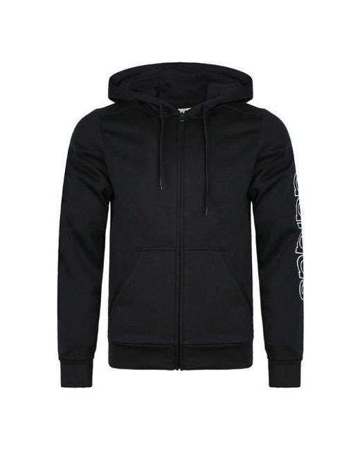 Adidas Black Originals Sports Stylish Hooded Knit Jacket for men
