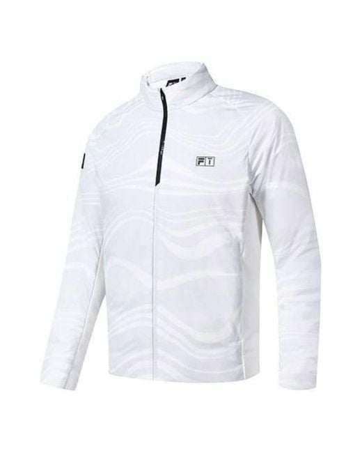 Fila Blue Lightweight Warm Golf Logo Down Jacket for men