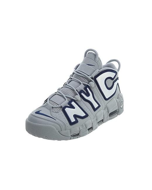 Nike Blue Air More Uptempo Qs 'Nyc' for men