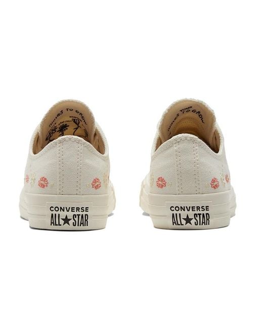 Converse White (Wmns) Chuck Taylor All Star Low 'Embroidered Floral
