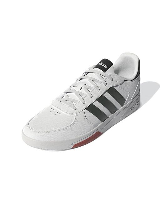 Adidas White Courtbeat Court Lifestyle Shoes Oxide' for men