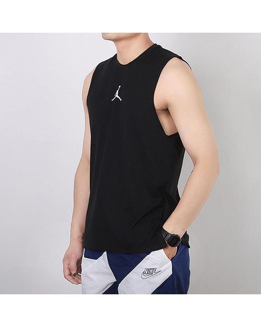 Nike Black Air Logo Printing Breathable Basketball Vest for men